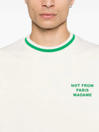 Malhas Sweatshirt Slogan Drole De Monsieur Branco Homme