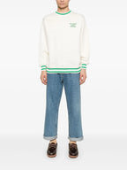 Malhas Sweatshirt Slogan Drole De Monsieur Branco Homme