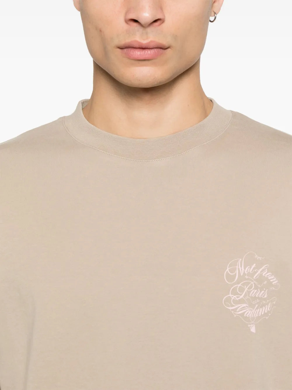 T-shirts T-shirt slogan vignes Drole De Monsieur Beige Homme