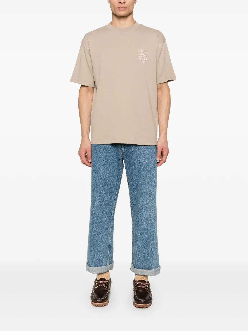 T-shirts T-shirt slogan vignes Drole De Monsieur Beige Homme
