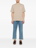 T-shirts T-shirt slogan vignes Drole De Monsieur Beige Homme