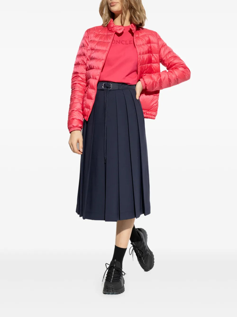 Manteaux Doudoune Lans Moncler Rose Femme
