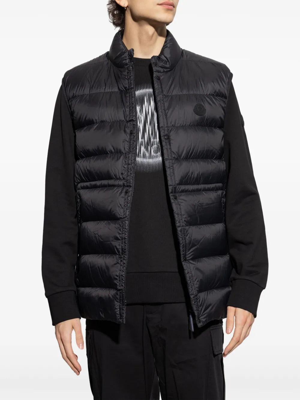 Vestes Doudoune sans manches Plaret Moncler Noir Homme