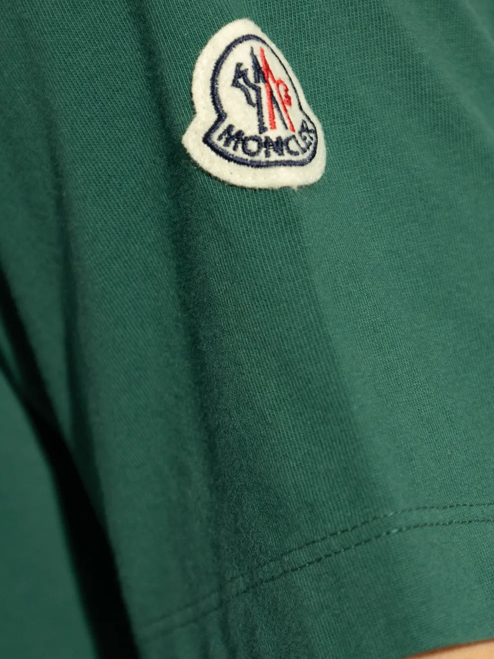 T-shirts T-shirt à finitions logo Moncler Vert Homme