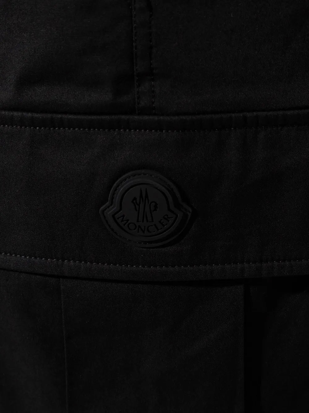 Pantalons Cargo Gabardine Moncler Noir Homme