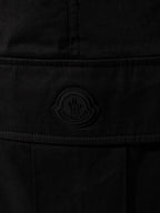Calças Cargo Gabardine Moncler Preto Homme