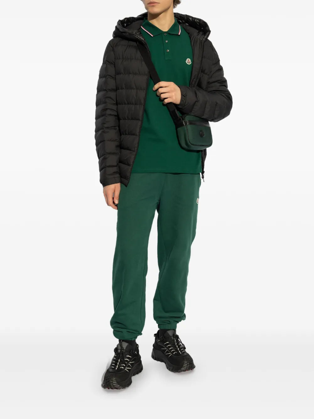 Polos Logo Polo Moncler Verde Homme