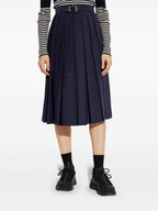 Jupes Jupe plissée Moncler Bleu foncé Femme