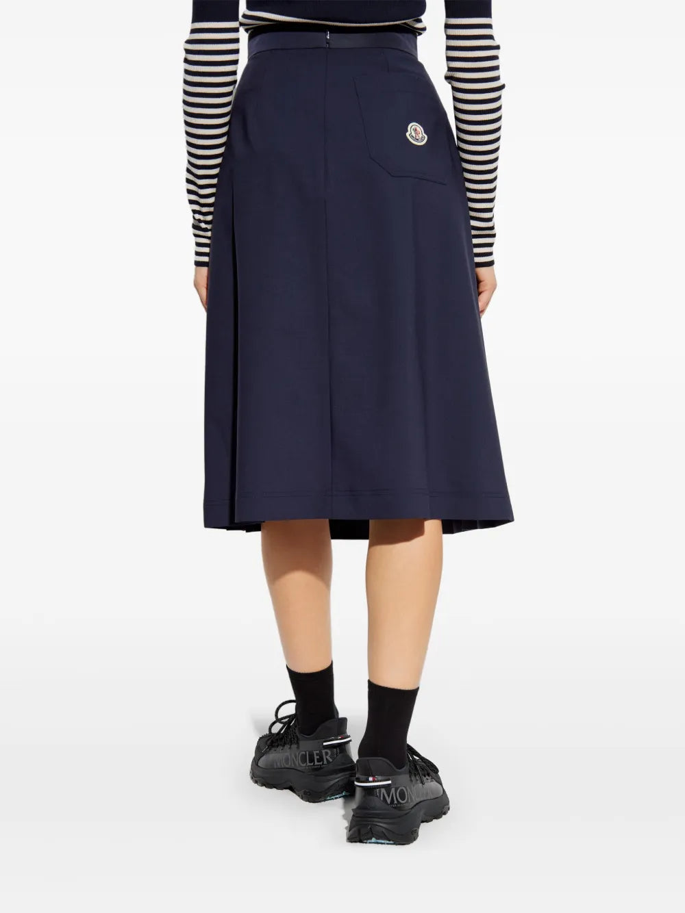 Jupes Jupe plissée Moncler Bleu foncé Femme