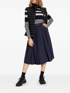 Jupes Jupe plissée Moncler Bleu foncé Femme