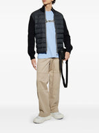 Vestes Veste bi-matière Moncler Noir Homme
