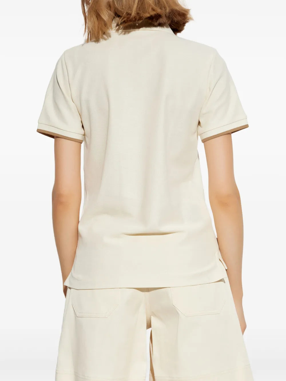 Polos Logo Polo Moncler Bege Femme