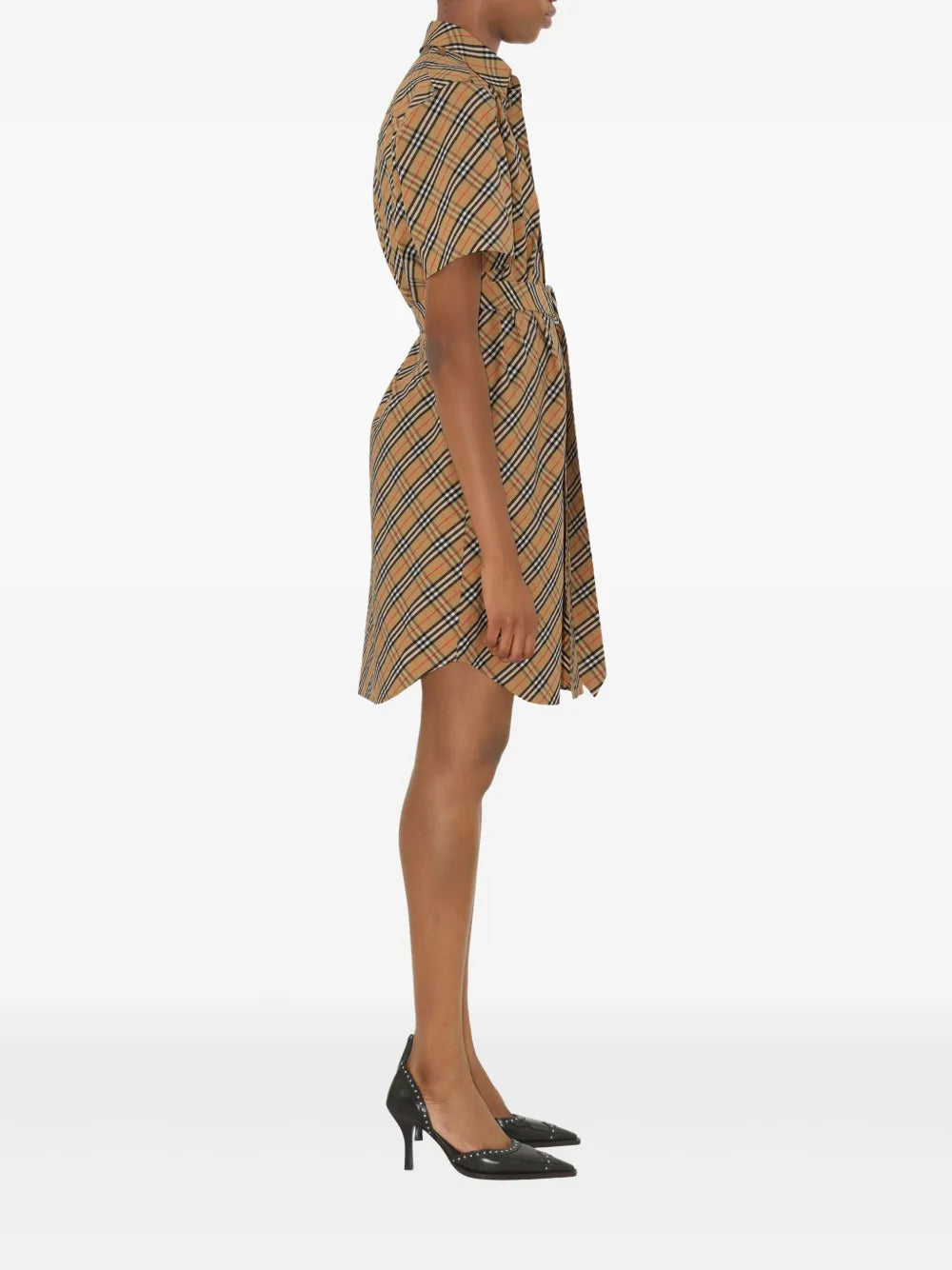 Dresses Checkered Shirt Dress Burberry Beige Femme