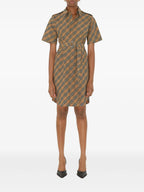 ドレス チェック柄シャツワンピース Burberry ベージュ Femme