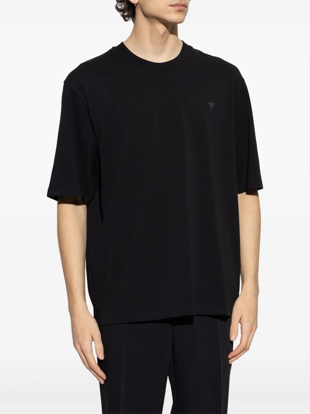 Camisetas Camiseta Ami de coeur Ami PARIS Negro Unisexo