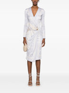 Abiti Vestito The Gods' Cut Versace Argento Femme