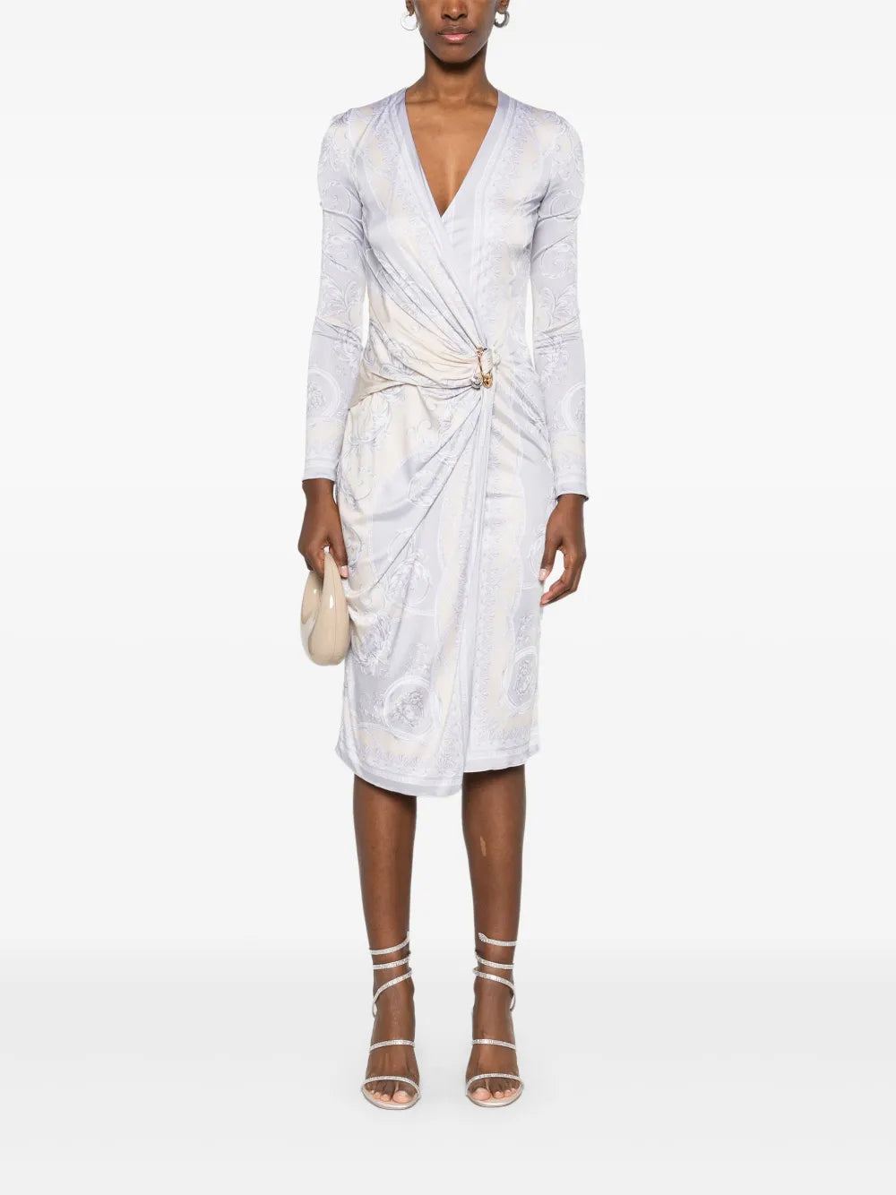 Abiti Vestito The Gods' Cut Versace Argento Femme