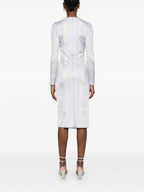 Abiti Vestito The Gods' Cut Versace Argento Femme