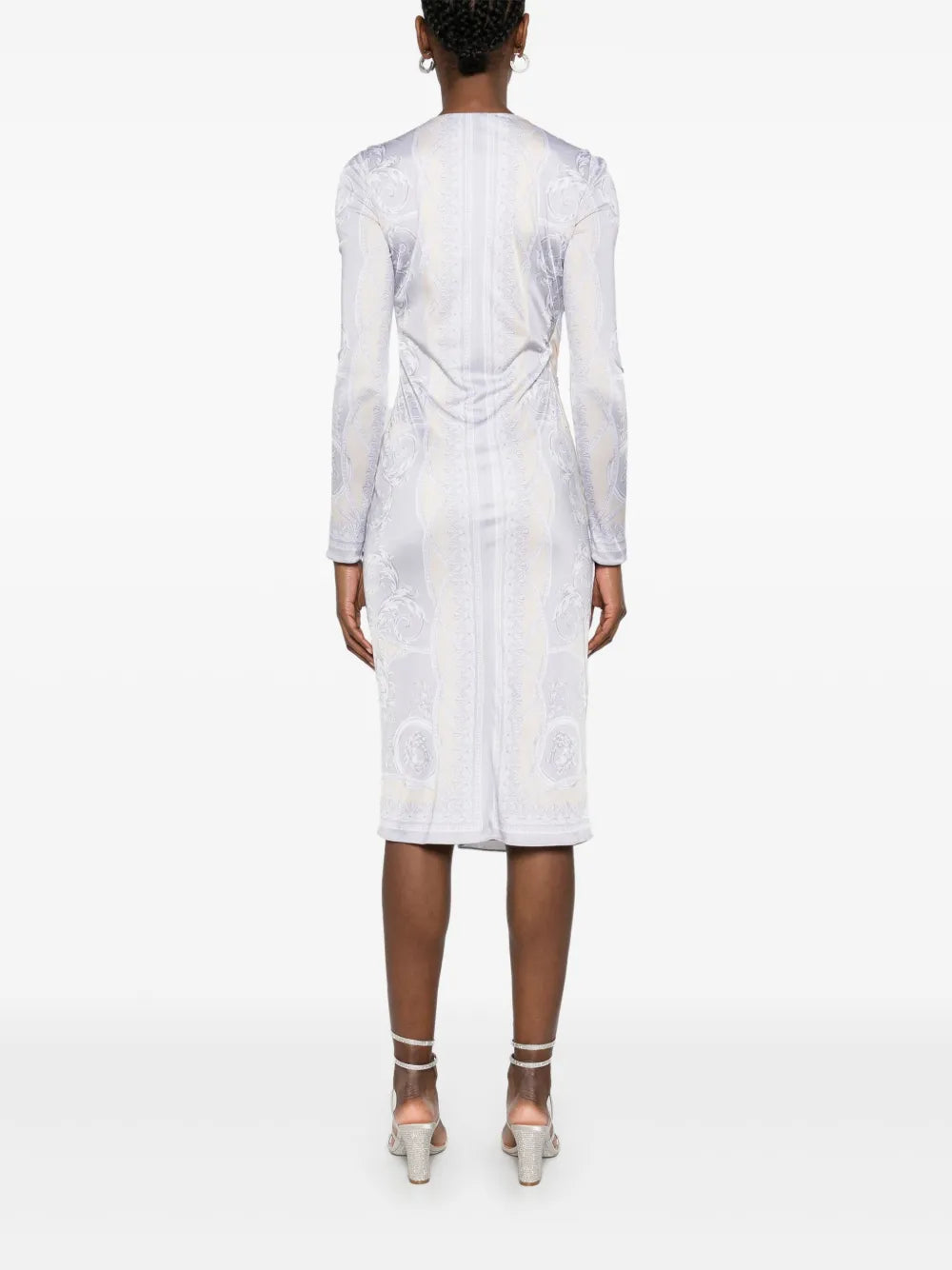 Abiti Vestito The Gods' Cut Versace Argento Femme