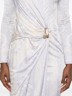 Abiti Vestito The Gods' Cut Versace Argento Femme