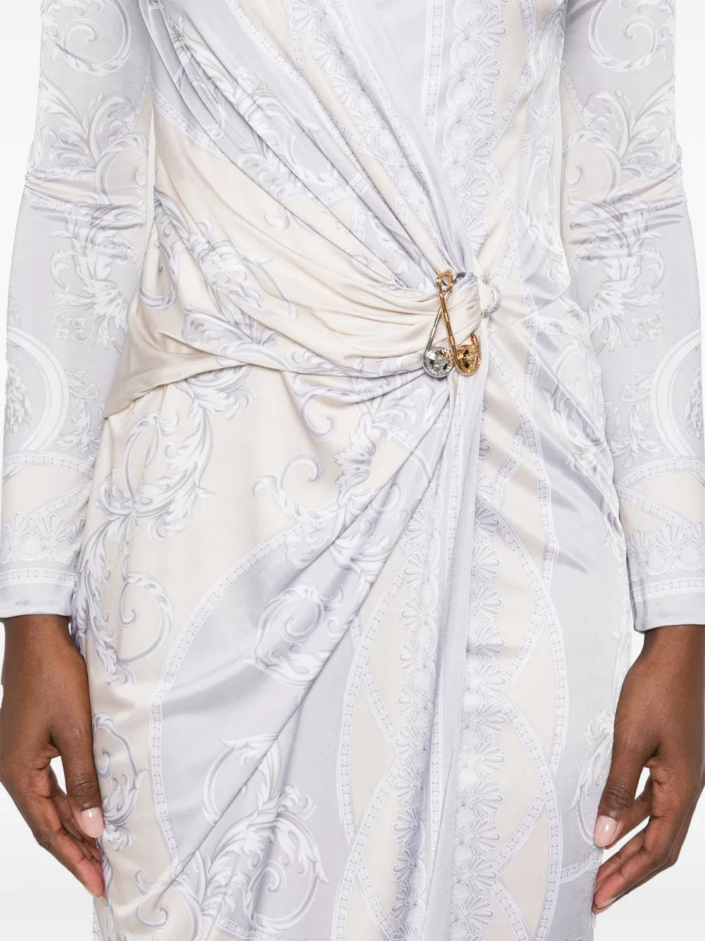 Abiti Vestito The Gods' Cut Versace Argento Femme