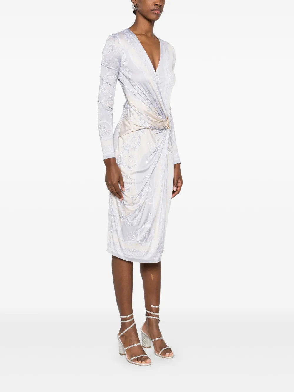 Abiti Vestito The Gods' Cut Versace Argento Femme