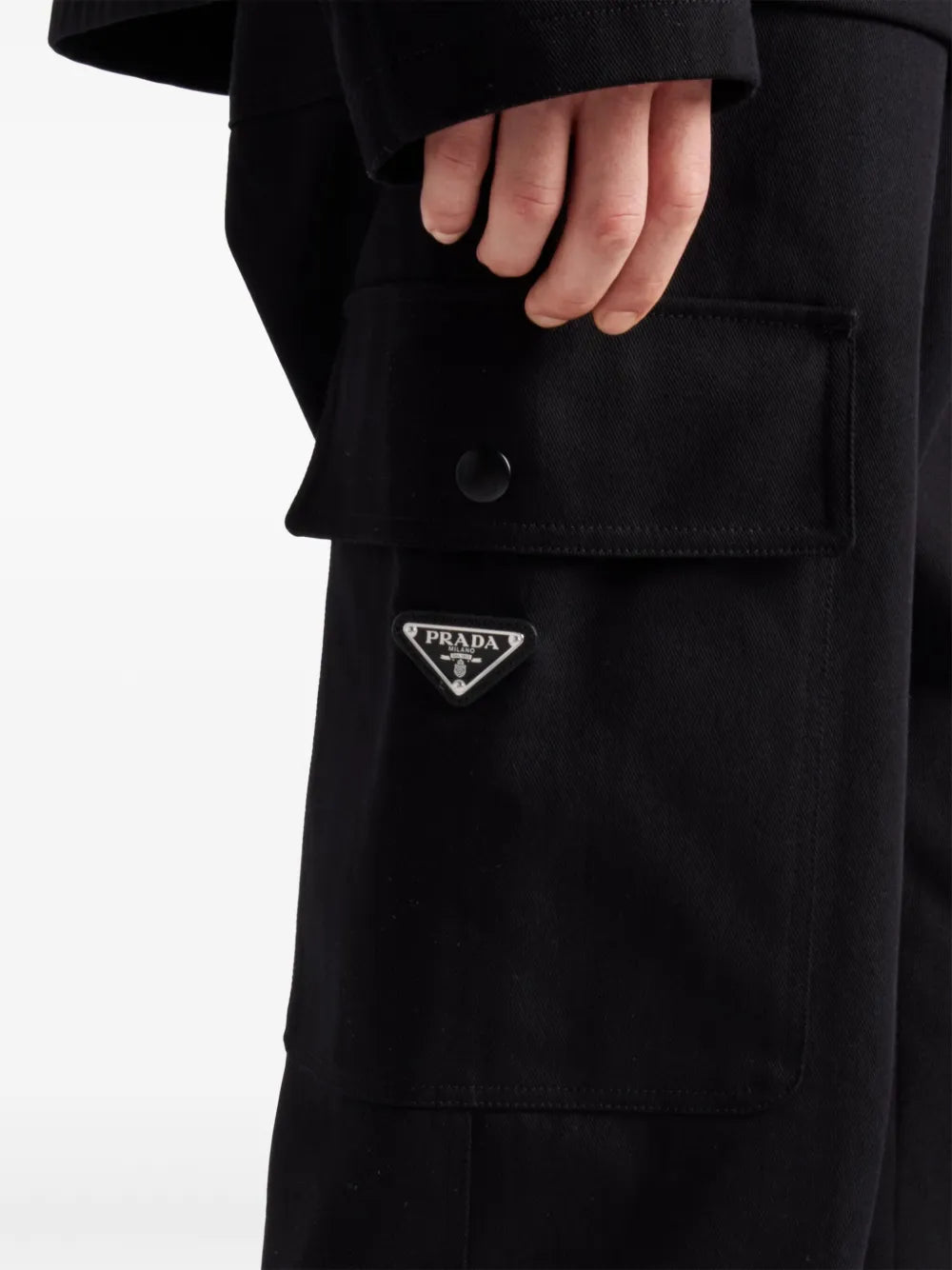 Pantalons Pantalon cargo Prada Noir Homme