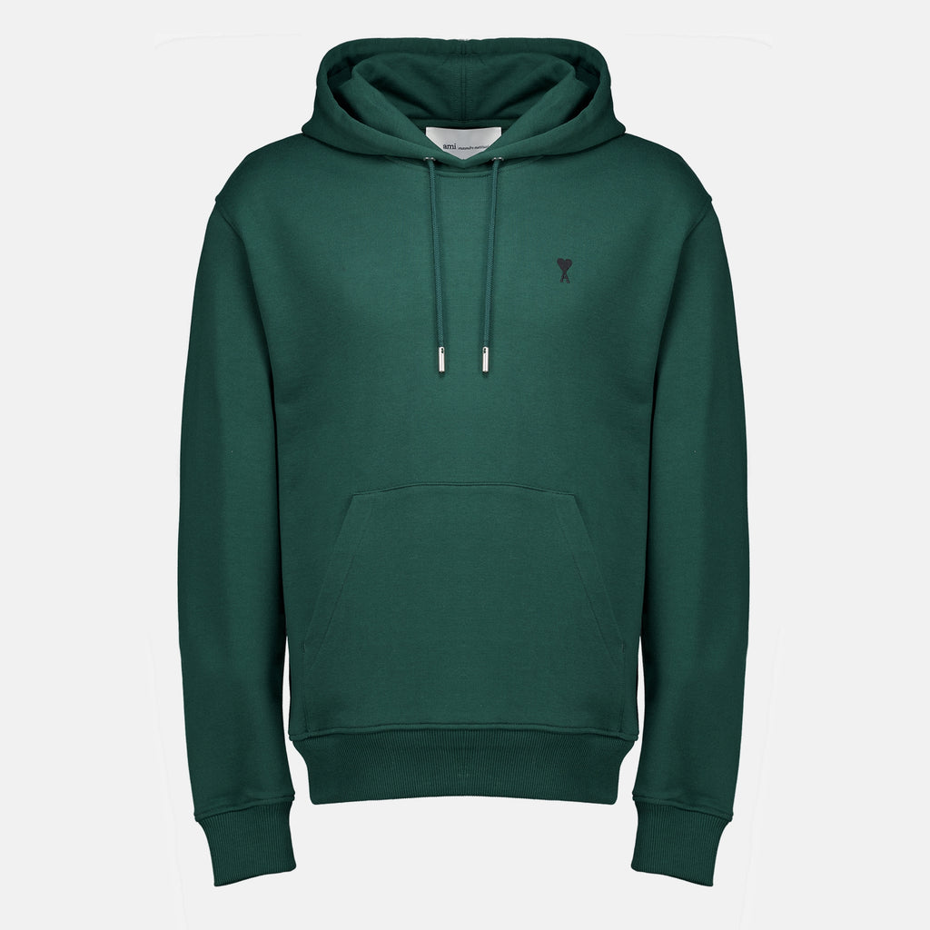 Sweatshirts Sweat à capuche vert Ami PARIS Vert Homme