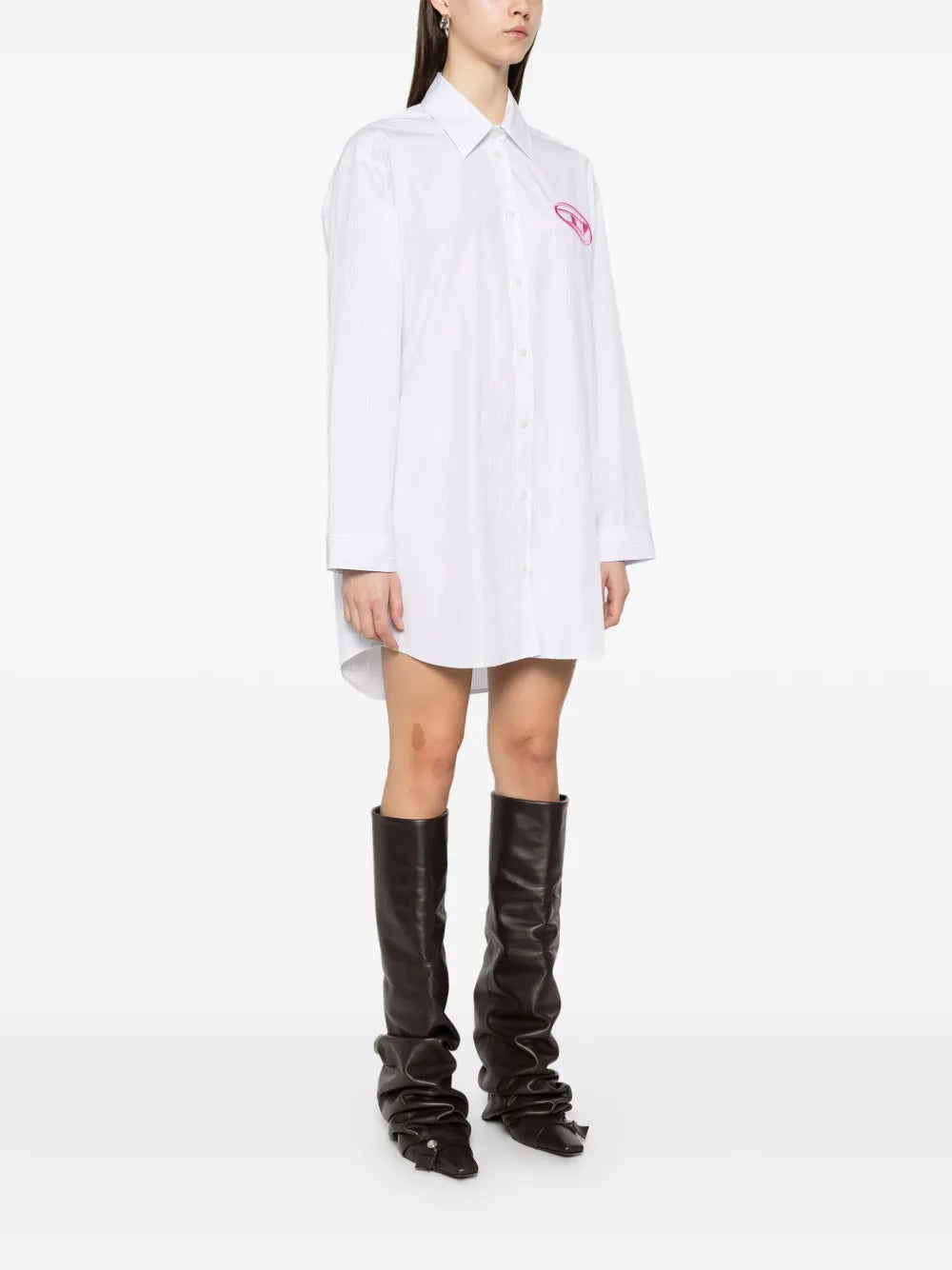 Vestidos Vestido Camisa Rayado D-Dalis Diesel Azul Femme