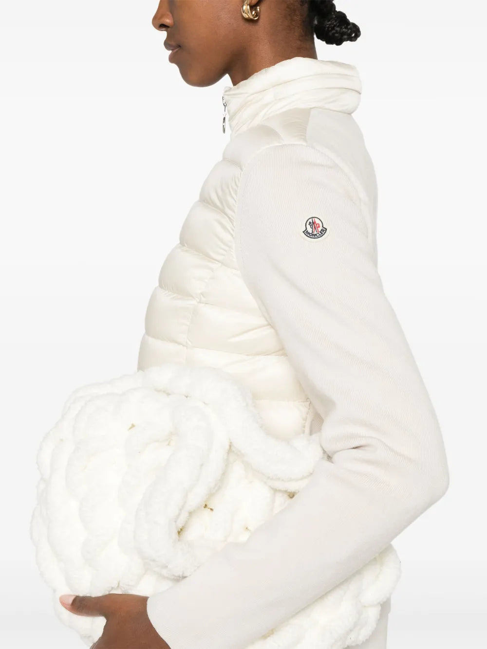 Vestes Doudoune bi-matière Moncler Blanc Femme