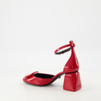 Escarpins Escarpins en cuir verni Versace Rouge Femme