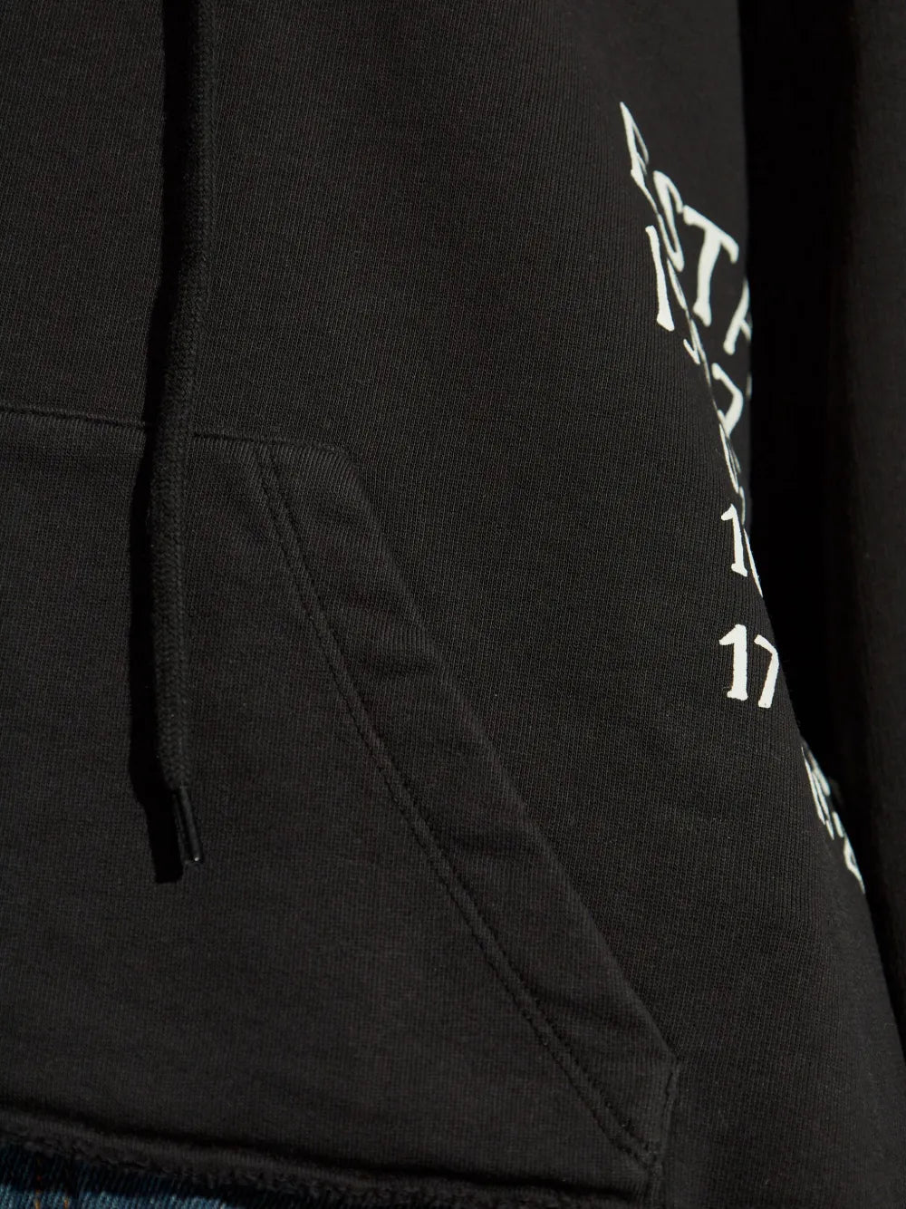 Sweatshirts Numeric Hoodie Mm6 Schwarz Femme