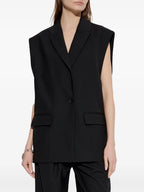 Jackets Cynesa Black Sleeveless Blazer Iro Black Femme