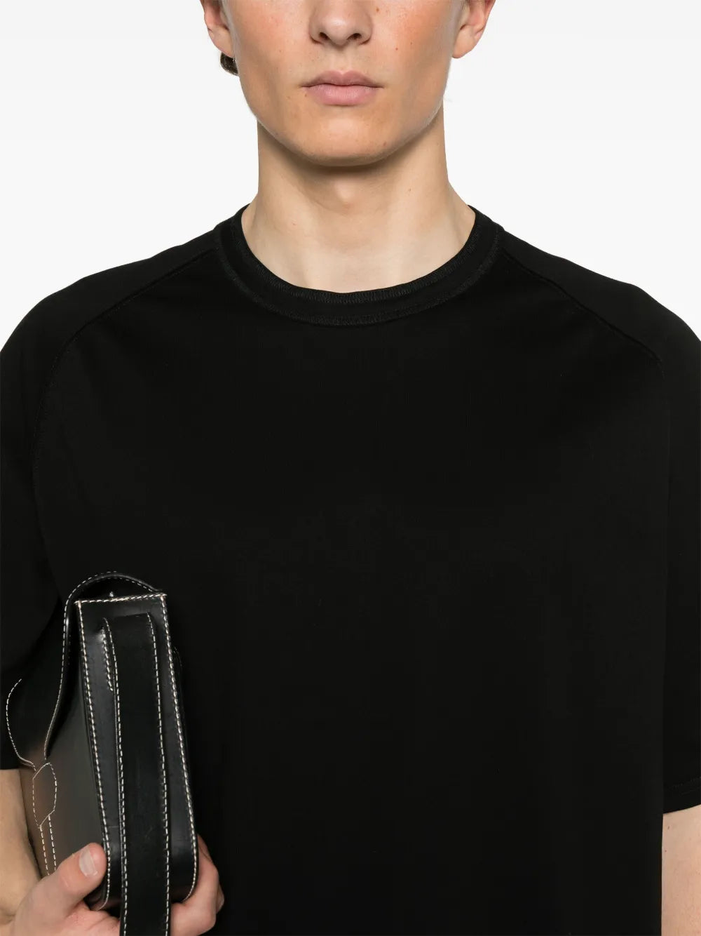T-shirts T-shirt droit Sacai Noir Homme