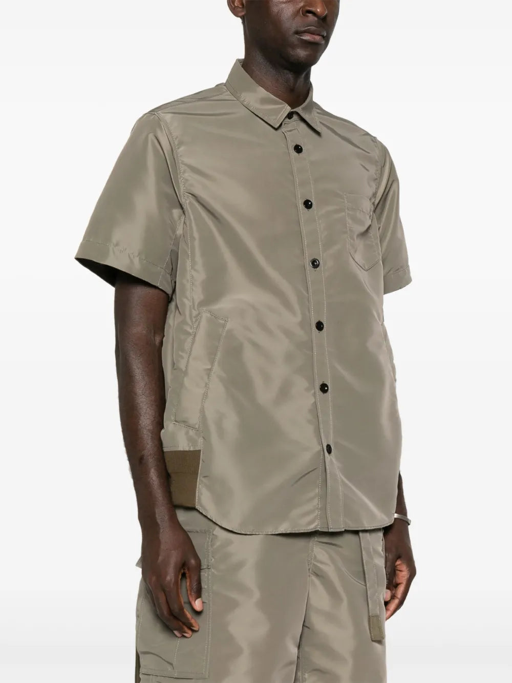 Camisas Camisa de Nylon Sacai Cáqui Homme