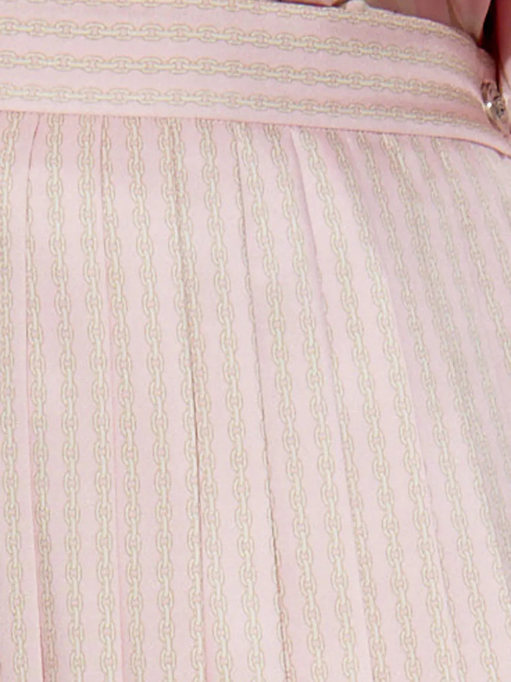 Saias Saia de Seda Pregueada Versace Rosa Femme