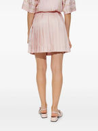 Gonne Gonna in Seta Plissettata Versace Rosa Femme
