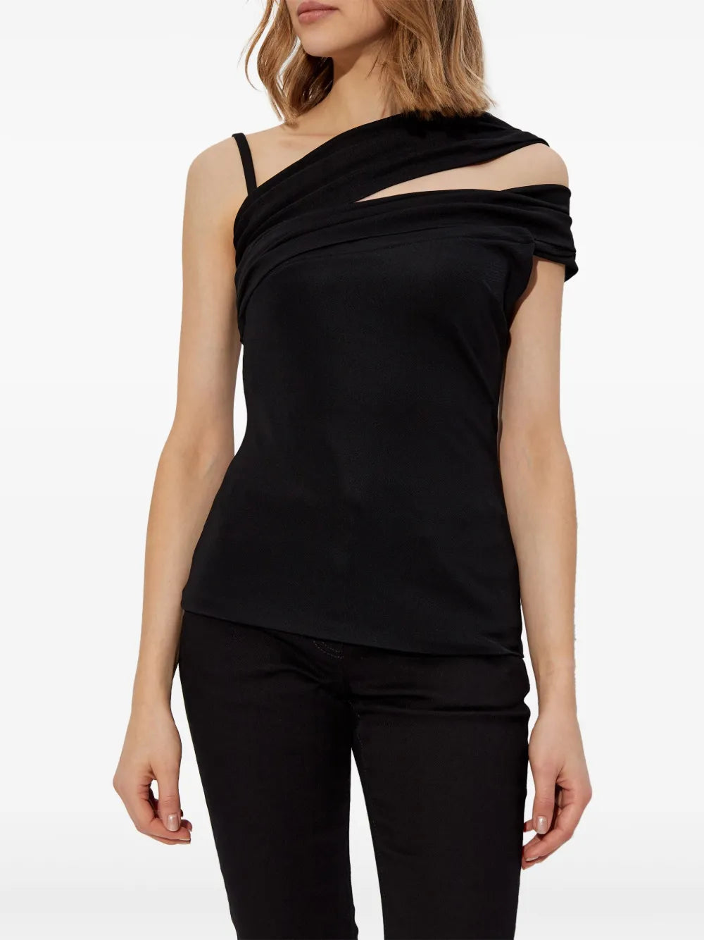 Tops Top asymétrique noir Versace Noir Femme