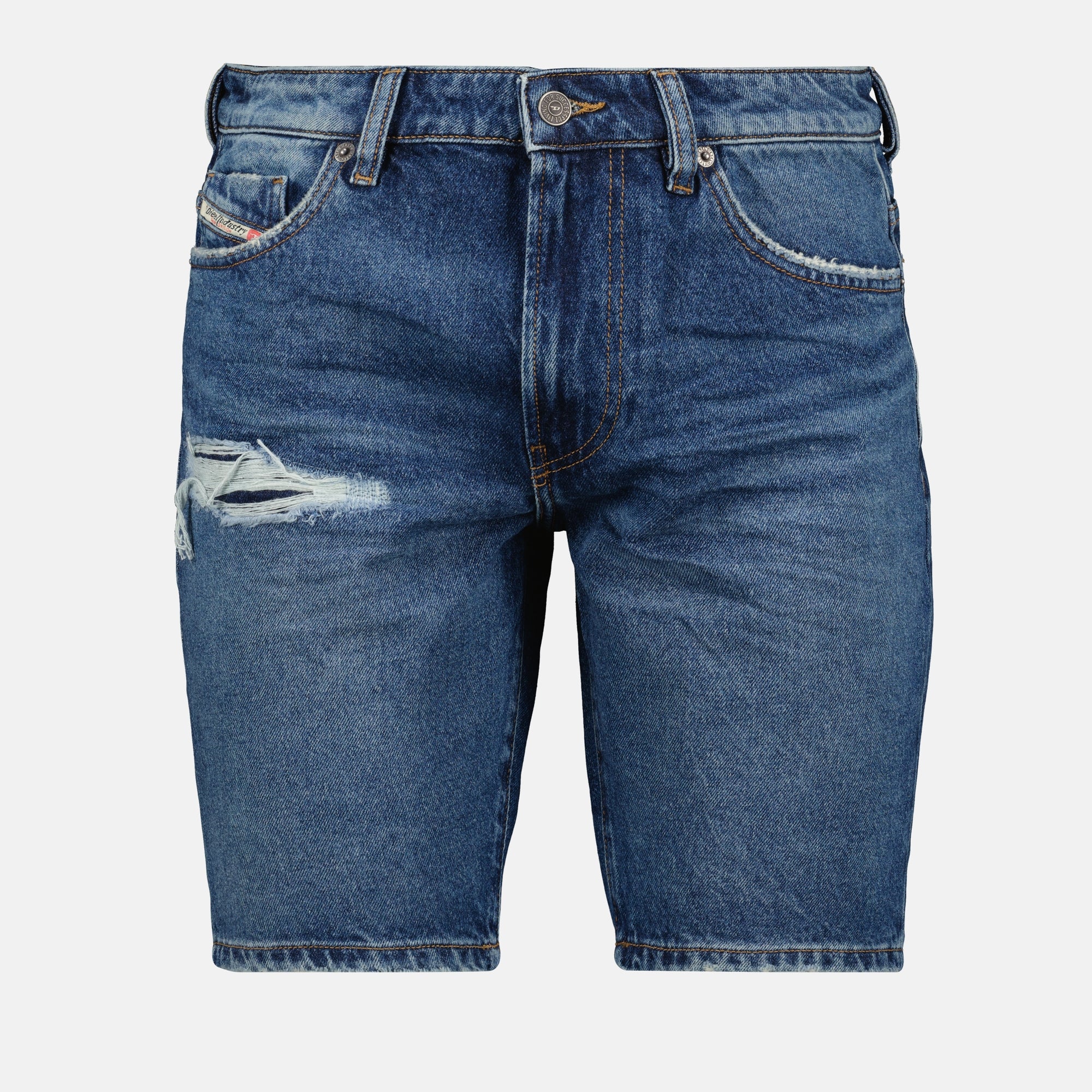 Shorts Short en jean D-Fin Diesel Bleu Homme