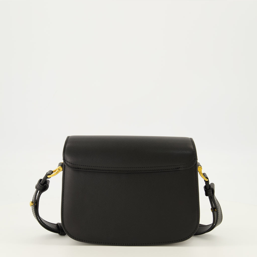 Sacs bandoulière Borsa Paris Paris in Pelle Nera Ami PARIS Noir Unisexe