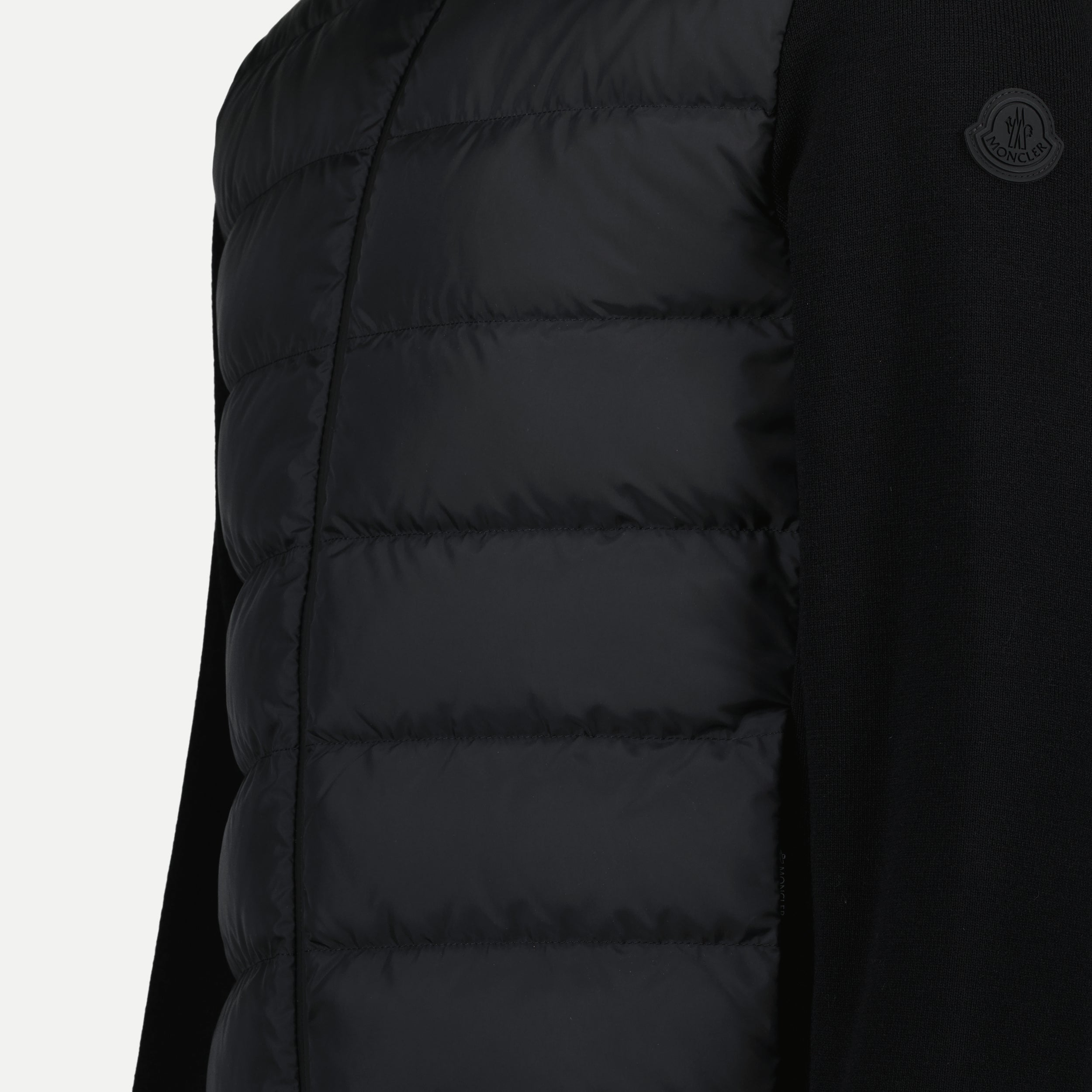 Vestes Veste bi-matière Moncler Noir Homme