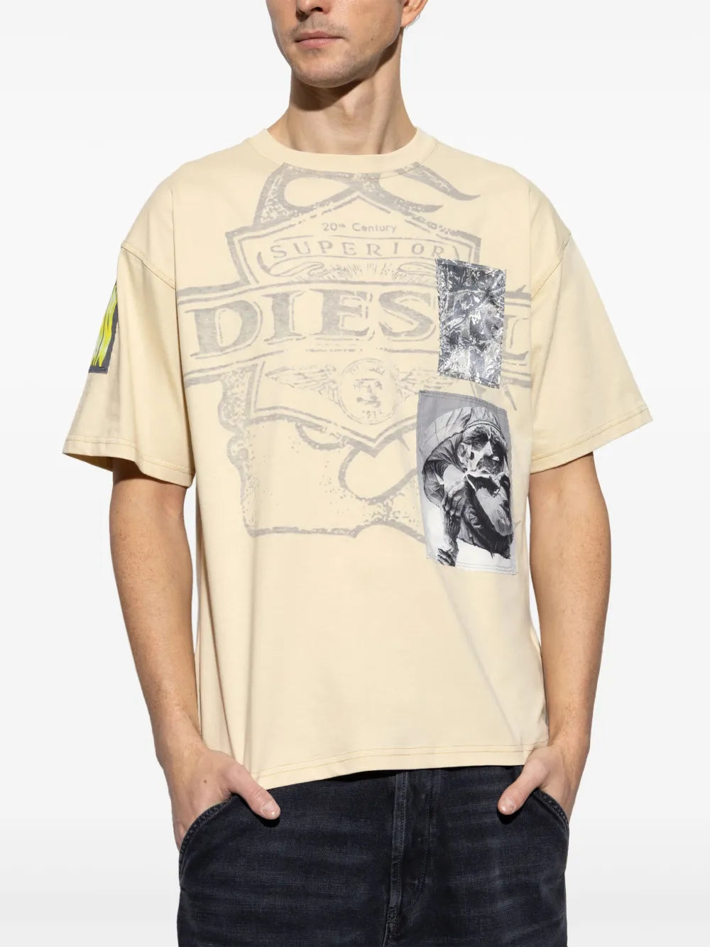 T-shirts T-Boxt-Slits T-Shirt Diesel Yellow Homme
