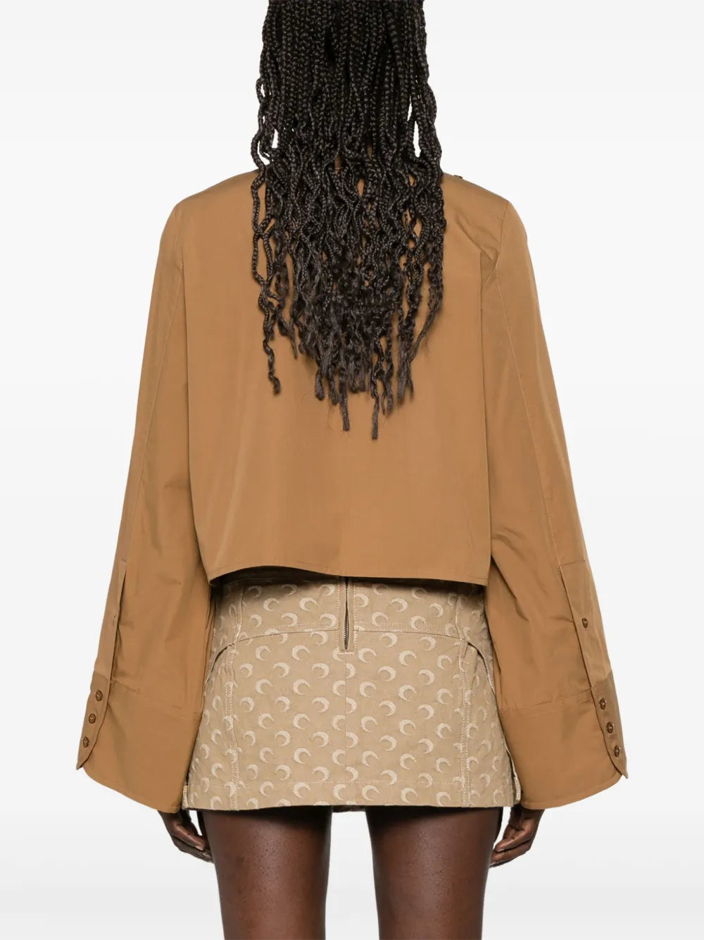 Camisas Camisa Curta Mm6 Marrom Mulheres