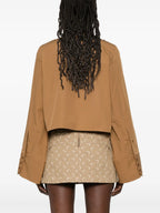 Camisas Camisa Curta Mm6 Marrom Mulheres