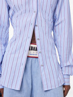 Hemden Gestreiftes Hemd Rabanne Blau Femme