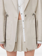 Jacken Wollblazer Rabanne Beige Femme
