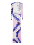 Abiti Abito Tie and Dye Rabanne Viola Femme