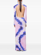 Abiti Abito Tie and Dye Rabanne Viola Femme