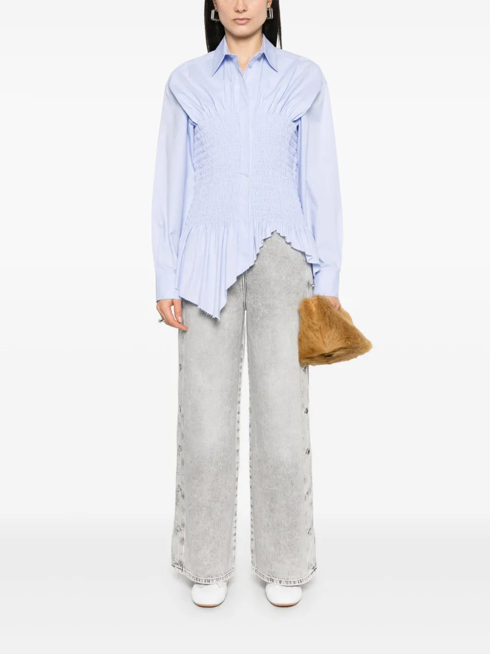 Pantalons Jean à boutons Andreea Iro Gris Femme