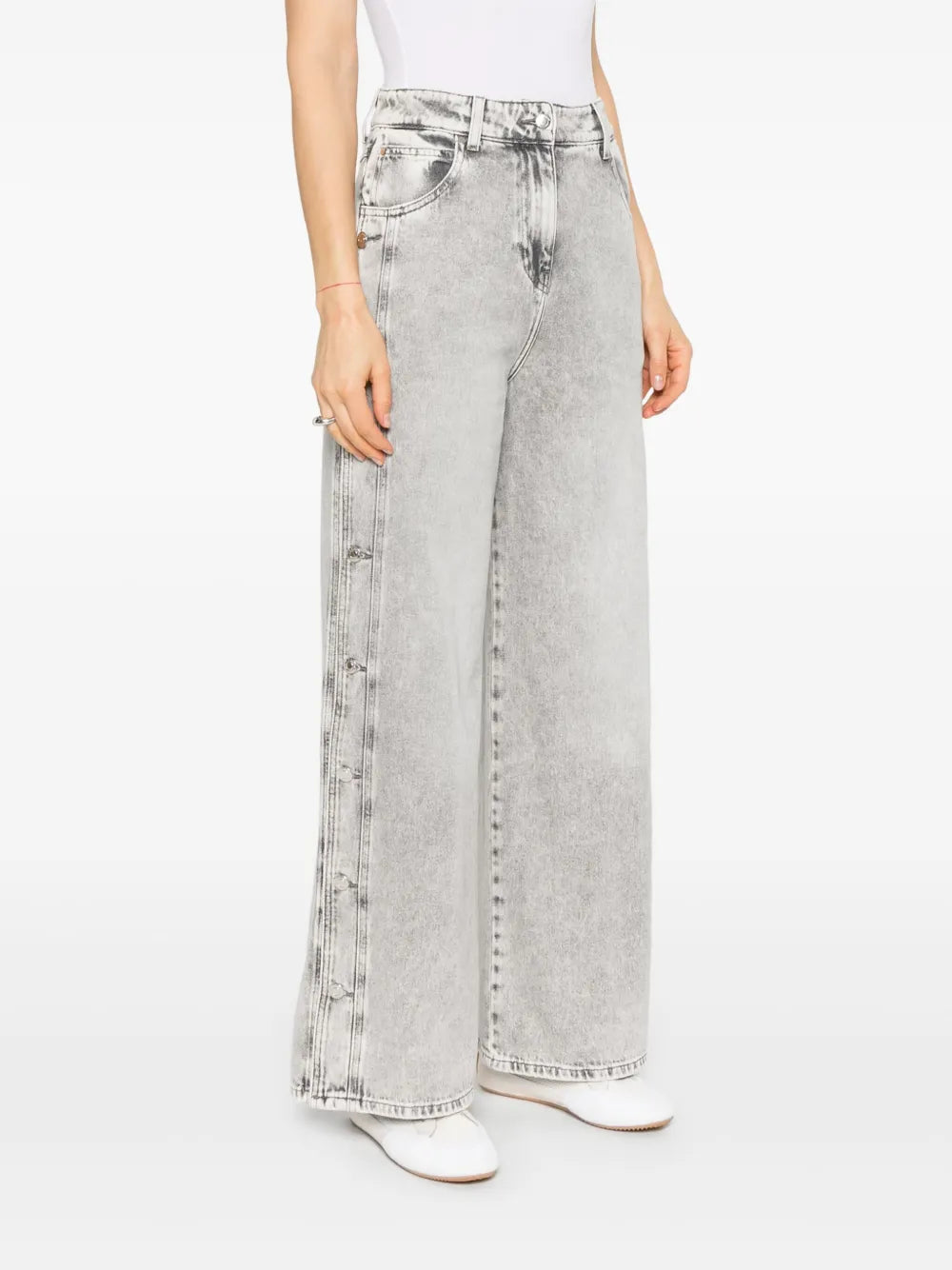 Pantalons Jean à boutons Andreea Iro Gris Femme